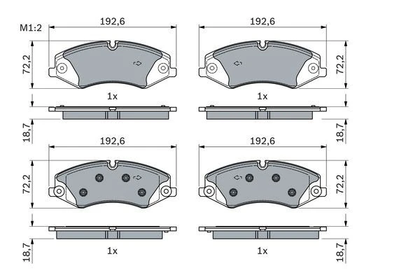Fren Balatasi Ön Land Rover Defender L663 L319 L462 Range Rover L322 L405 L320 L494 L560
