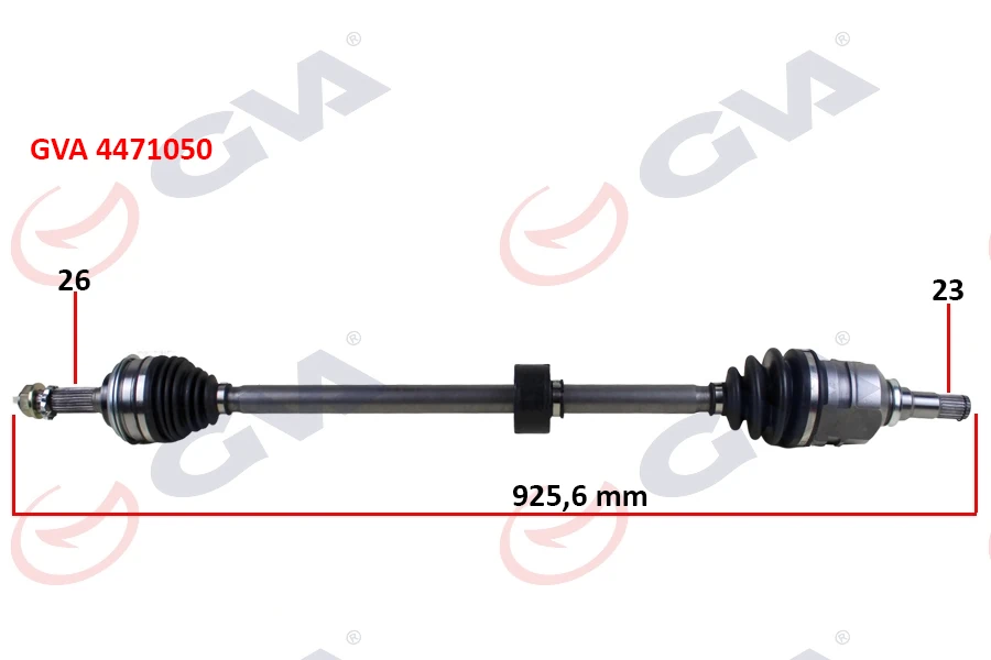 Komple Aks Sağ Toyota Corolla 1.6l 4a-Fe Ae101 Ae111 92-00 / 1.3l 2e Ee100 Ee111 94-00 ABS Si̇z Araçlar İçi̇n 26x23 Komple Boy 925.6mm