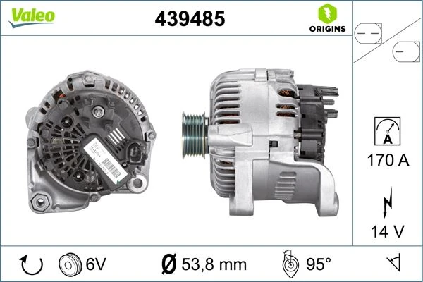 Alternator Sarj Dinamosu 12v 170a BMW M47 M57 E60 E63 E64 E65