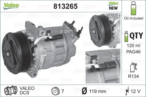 Kli̇ma Kompresörü Vivaro B 14>19-Movano B 10> Trafic III 14>19 Master III 10> 1.6dci R9m 2.3dci M9t