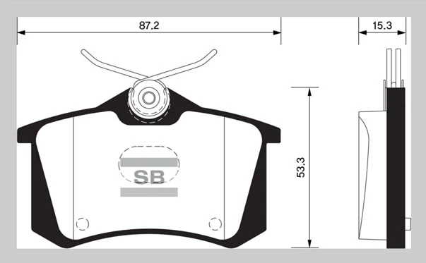 Arka Fren Balata Renault Clio 05> Kangoo 01> Laguna 96> Fluence 09> Megane 96> Citroen Berlingo 99> C2 C3 C4 03> Ds4 11> Peugeot 307 00> 308 07> Partner 96>vw Polo Classic 95>01 Golf III-IV-Passat III