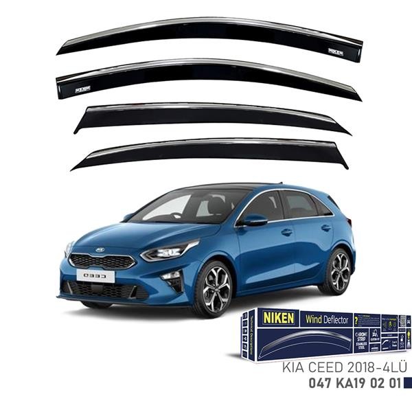 Kromlu Cam Rüzgarliği Kia Ceed 2018-4lü