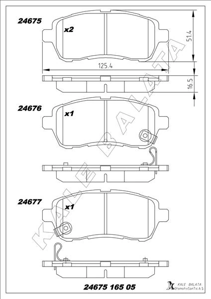 Ön Balata Fiesta Vi 1.4-1.4tdci̇ 1.6 Tdci 08 >swift 10 > Justy 07 > Mazda II 07 > Sirion 08 >