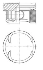 Kolben Piston Segman Mercedes-Benz