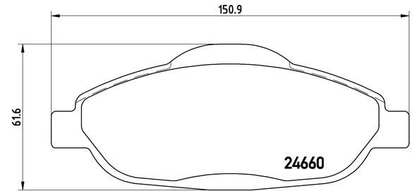 Ön Balata P308 1.4 1.6 Hdi̇ 2.0 Hdi̇ 07> P308 SW 07> P308 CC 1.6 Hdi̇ 09> P3008 13> 1.6 Hdi-Vti