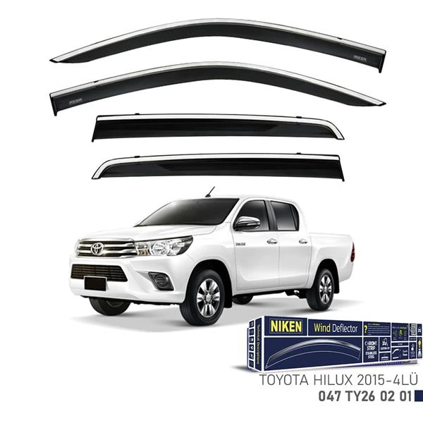 Kromlu Cam Rüzgarliği Toyota Hilux 2015-4lü
