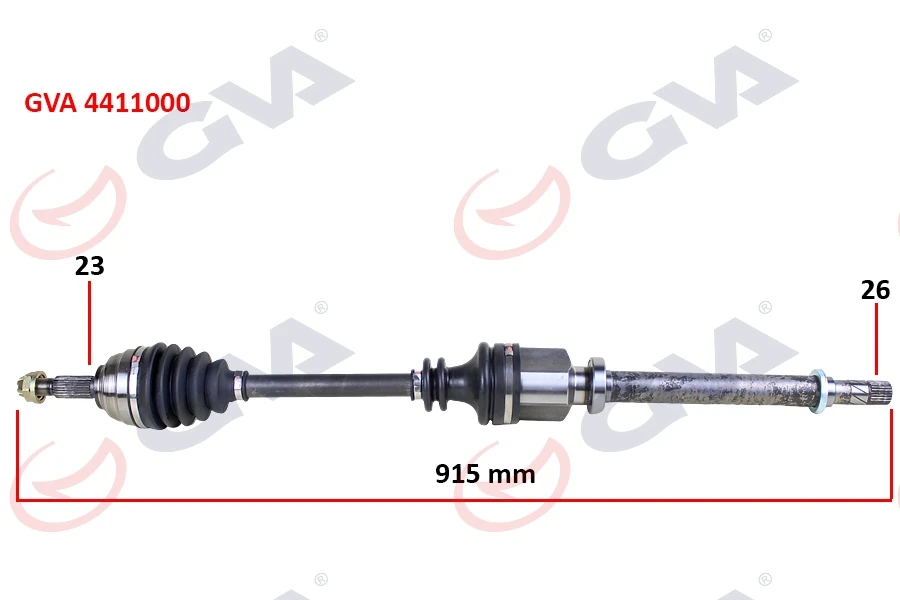 Komple Aks Sağ Megane II 1.4/1.6 16v-1.5 Dci̇ 02-08 915mm