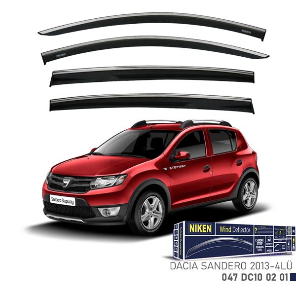 Kromlu Cam Rüzgarliği Dacia Sandero 2013-2020 4lü