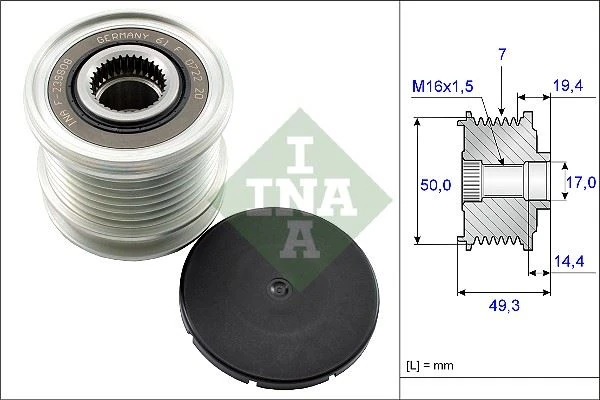 Alternator Kasnagi Mercedes W203 W204 W205 C238 W211 W212 C207 W463 W166 C218 C253 W639 B906 B907