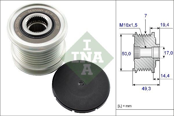 Alternator Kasnagi Mercedes W203 W204 W205 C238 W211 W212 C207 W463 W166 C218 C253 W639 B906 B907