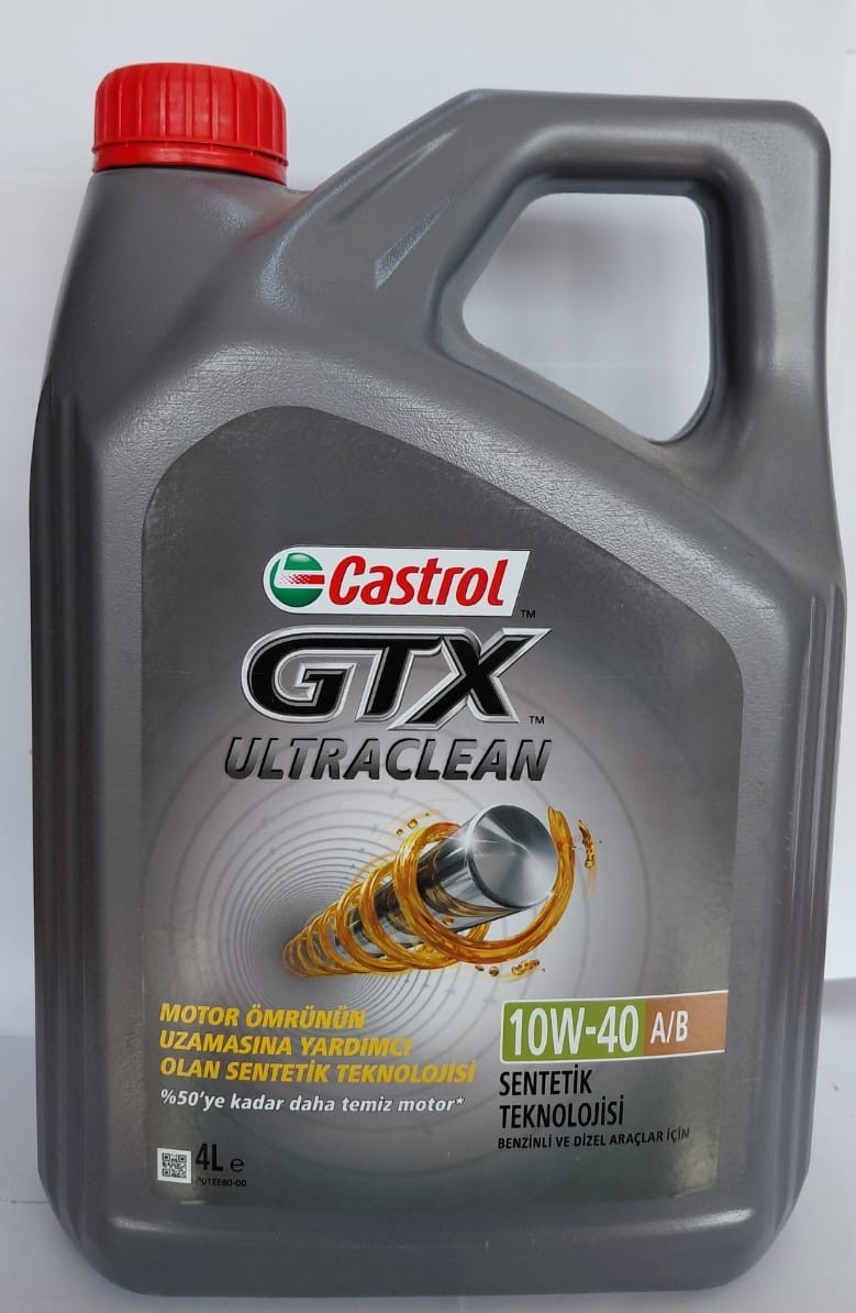 Castrol GTX Motor Yağı 10W40 - 4LT (2024-2025)