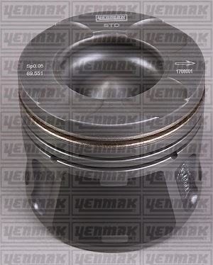 Motor Pi̇ston Segman Std 69.60 Mm Doblo-Fi̇ori̇no-Linea-Grande Punto-Astra 1.3d Mjet 1.3 Cdti Eur O 5