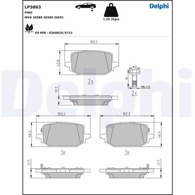 Arka Fren Balatasi Renault Austral 23 1.3tce 1.2e-Tech Megane E Tech 23 Qashqai 22 1.3 E-Power X-Trail IV 22 T33 1.5 Vc-T E-Power