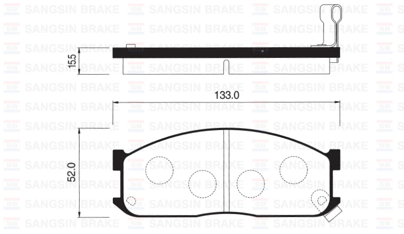 Ön Fren Balata Mazda E2200 2.2l R2 Rf 91-> / Kia Besta 2.2l R2 92-98 / Bongo 2.7l J2 Sd 97-04