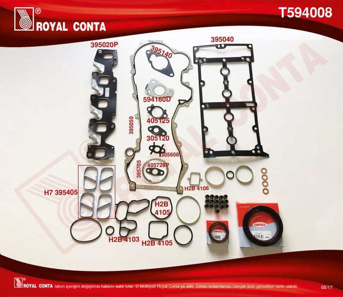 Motor Takım Conta Reinz Corte Keçe S.last-Skc Si̇z Doblo-Punto-500 1.3mtj 10 199.a3/a9/b1/b4-223.a9