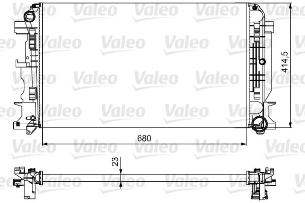 Motor Su Radyatoru Mercedes Sprinter B906 . Volkswagen Crafter 30-35-50 680x416x23