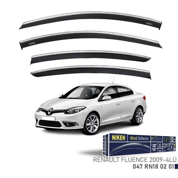 Kromlu Cam Rüzgarliği Renault Fluence 2009-4lü