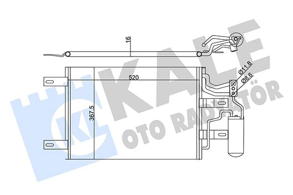 Kli̇ma Radyatörü Kondenseri̇ Opel Meri̇va A 1.3 Cdti 1.6 Turbo Z16let 1.7 Cdti̇ 03> Al/pl/brz
