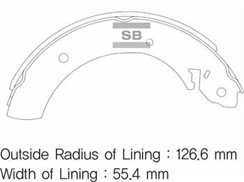 Arka Kampana Pabuç Balata Hyundai H100 Kamyonet 04-/ Kia Bongo. K2500 04 -