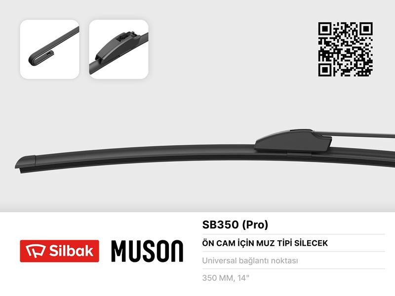 Si̇lecek Süpürgesi̇ 350mm Muz Ti̇pi̇ Üni̇versal Ön Niva-Uno 83-89 Arka