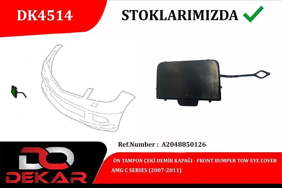 Ön Tampon Çeki̇ Demi̇r Kapaği Amg C 2007-2011