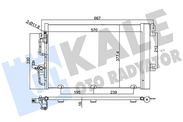 Kli̇ma Radyatörü Astra H-Zafira B 1.4-1.6-1.8 Z14xel-Z14xep-Z16xep-Z16xer-A16xer-Z18xe-Z18xer-A18xer