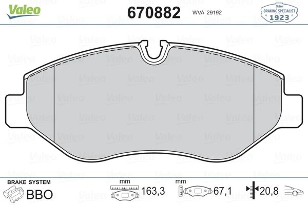Fren Balatasi Ön Mercedes W639 W447 B906 . Volkswagen Crafter 30-35-50