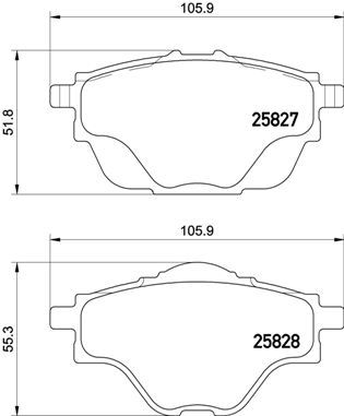 Arka Fren Balatasi Astra L-Grandland-C4 Grand/spacetourer-C5 Aircross-P508-P5008-P308-P3008-Ds4-Ds7 290mm