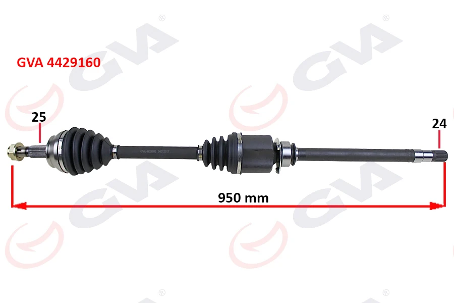 Komple Aks Sağ Linea 1.3 Mtj 07-90hp Mi̇lli̇ 950mm