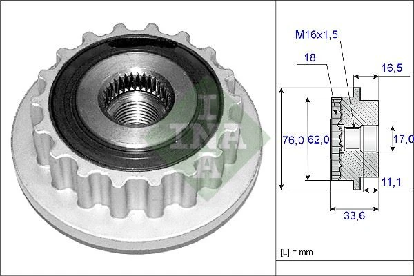 Alternatör Kasnaği Kli̇ma Kapli̇ni̇ Transporter T5 2.5 Td-Touareg 2.5 TDI Axd-Bpj