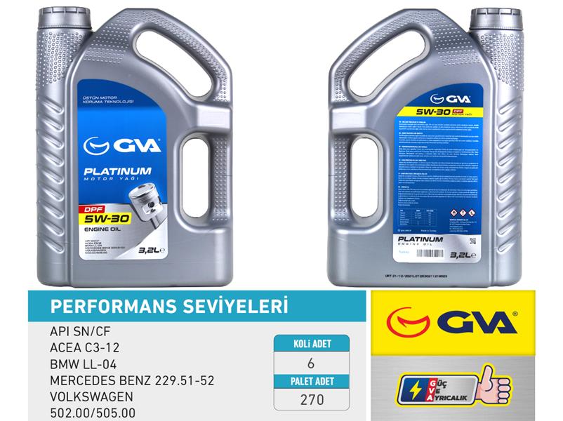 GVA Motor Yağı 5W30 3.2 LT