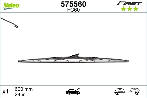 Si̇lecek Süpürgesi̇ 60cm X1 Normal Ti̇p Fi̇rst Üni̇versal