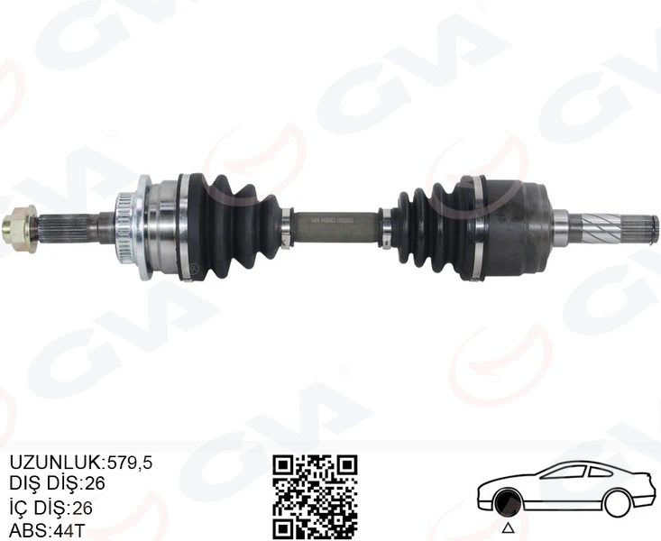 Ön Aks Sağ Komple Ranger 2.5d-2.5td 02 12 Mazda B-Serie 2.5 D 4wd 02 06 ABS Li 4 4