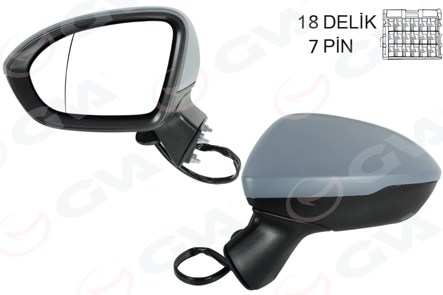 Dış Di̇ki̇z Aynası Sol Cruze 17-Astra K 15-22 Elektri̇kli̇ Katnalabi̇li̇r Isitmali Astarli Asferi̇k