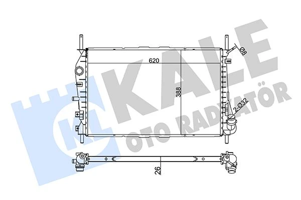 Motor Su Radyatoru Mondeo 2.0tdci 2.2tdci 01>07 Klimali