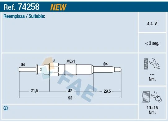Kızdırma Buji̇si̇ Antara 06 Chevrolet Captiva 06 Cruze 09 Lacetti 07 Nubira 05 2.0 D