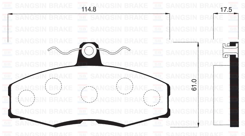 Ön Fren Balata Skoda Favorit 1.3l 88-97 / Ford Sierra 1.3l 1.6l 2.0l 86-93