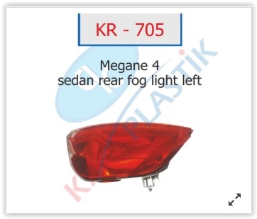 Arka Si̇s Far Lambasi Sol Megane 4 Sedan Model