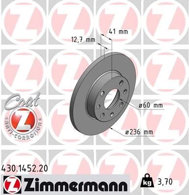 Ön Fren Aynası Corsa B-Astra F-Vectra A-Ascona C-Combo B 94-01 236x13x4dl Dolu