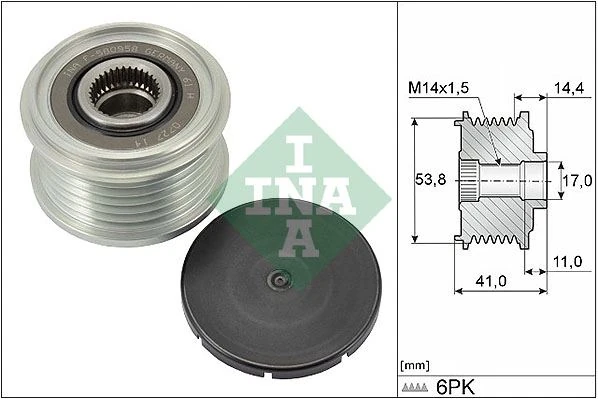 Alternatör Kasnaği Berlingo-C-Elysee-C3-C4-Jumpy-Astra L-Combo E-Vivaro C-Zafira-Proace City-Ds3-Ds7-2008-3008-208-301-308-508-Expert-Partner-Rifter 1.2 Puretech 1.5 Bluehdi