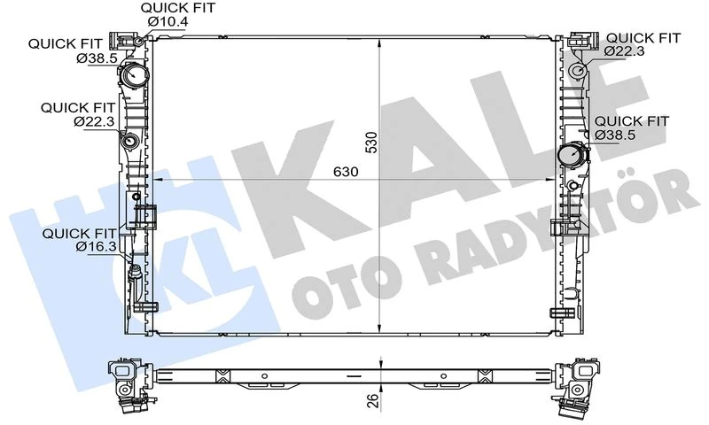 Motor Su Radyatoru BMW B46 B57 B58 G30 G31 G11 G12