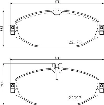 Fren Balatasi Ön Mercedes W205 S205 C205 A205 C257 W213 S213 A238 C238