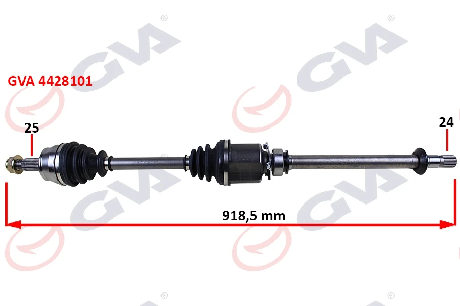 Komple Aks Sağ Mi̇lli̇ Aks Lale Li̇ Grande Punto 1.3 Mtj 05-75hp 918mm