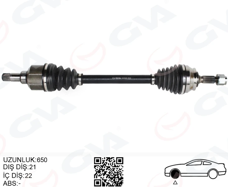 Komple Aks Sol Ön Psa 2008 I 1.2 M-T 05-Citroen C3 III 1.2 M-T 16-C4 Cactus 1.2 M-T 14 -