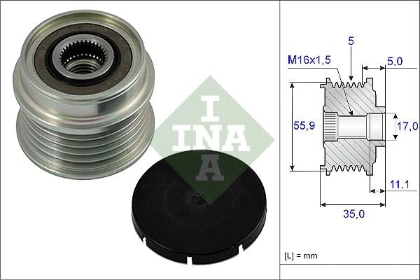 Alternatör Kasnaği Passat-A4-A6 1.6-1.8t Benzi̇n-1.9 TDI Afn-Alz-Alt-Avf-Awt