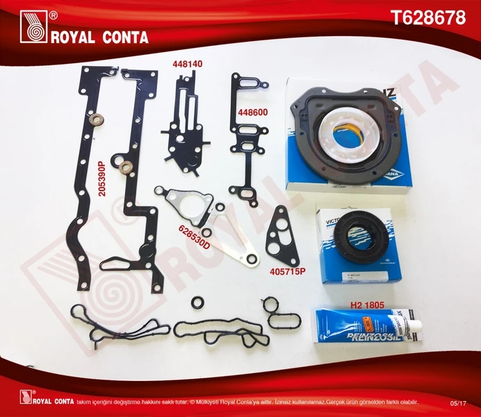 Alt Takım Conta Reinz Keçeli̇ Transit V348 11>14 V363 14 > Ranger 12 > 2.2tdci 155ps Euro5 A.ceker