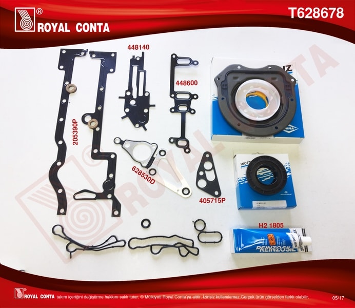 Alt Takım Conta Reinz Keçeli̇ Transit V348 11>14 V363 14 > Ranger 12 > 2.2tdci 155ps Euro5 A.ceker