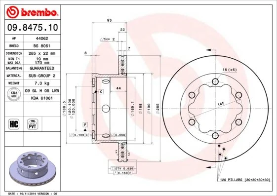Fren Diski Arka Mercedes Sprinter B901>b904 . Volkswagen Lt 28-35-46 Cift Teker