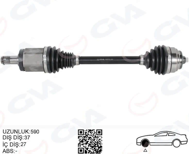 Komple Aks Ön Sol BMW X3 F25 X4 F26 590mm