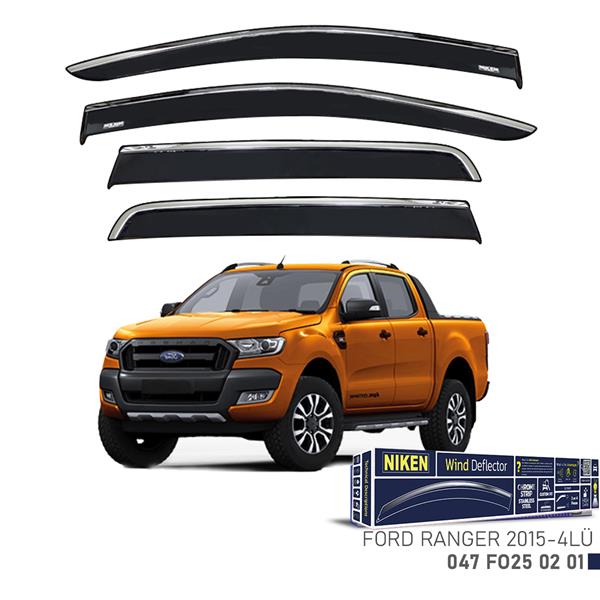 Kromlu Cam Rüzgarliği Ford Ranger 2015-4lü